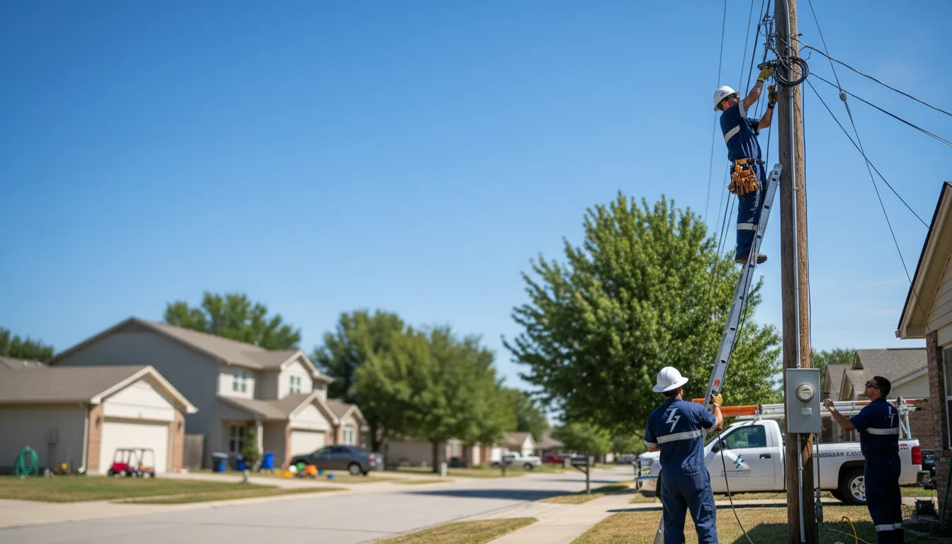 Residential electrician providing installation services in Oxford, AR